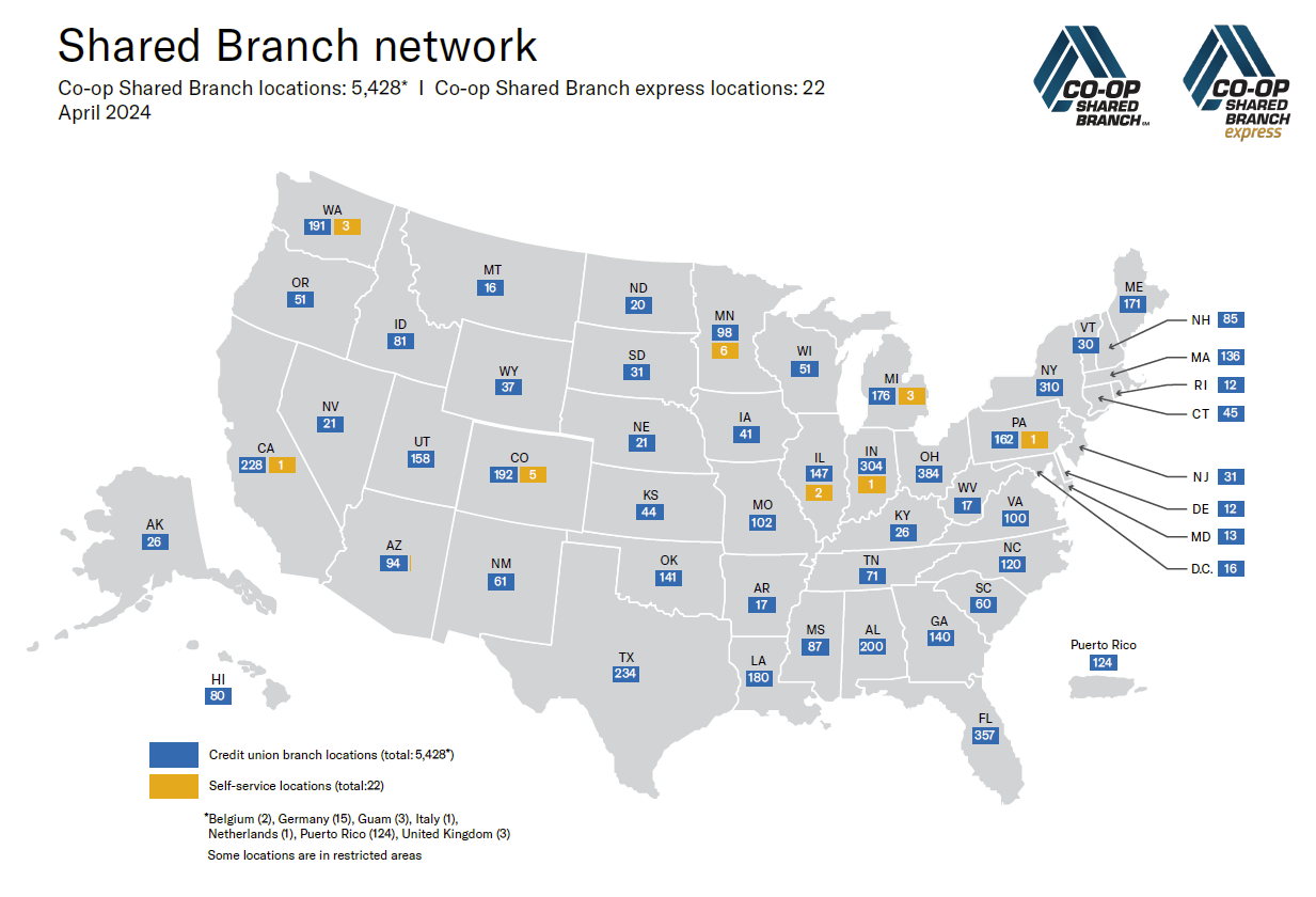 Co-op Shared Branch Map